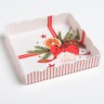Коробка для кондитерских изделий с PVC крышкой «С Новым годом!», 15 х 15 х 3 см
