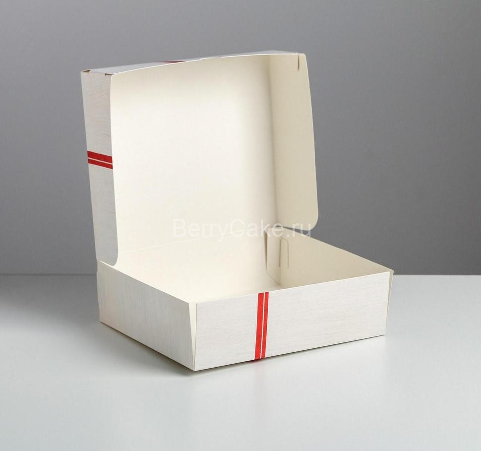 Упаковка для кондитерских изделий «Новогодний бант», 20 × 17 × 6 см