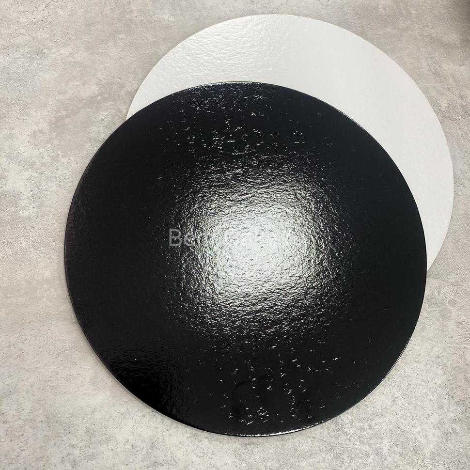 Подложка d 20 см (h3.2мм) усиленная черно/белая РАД
