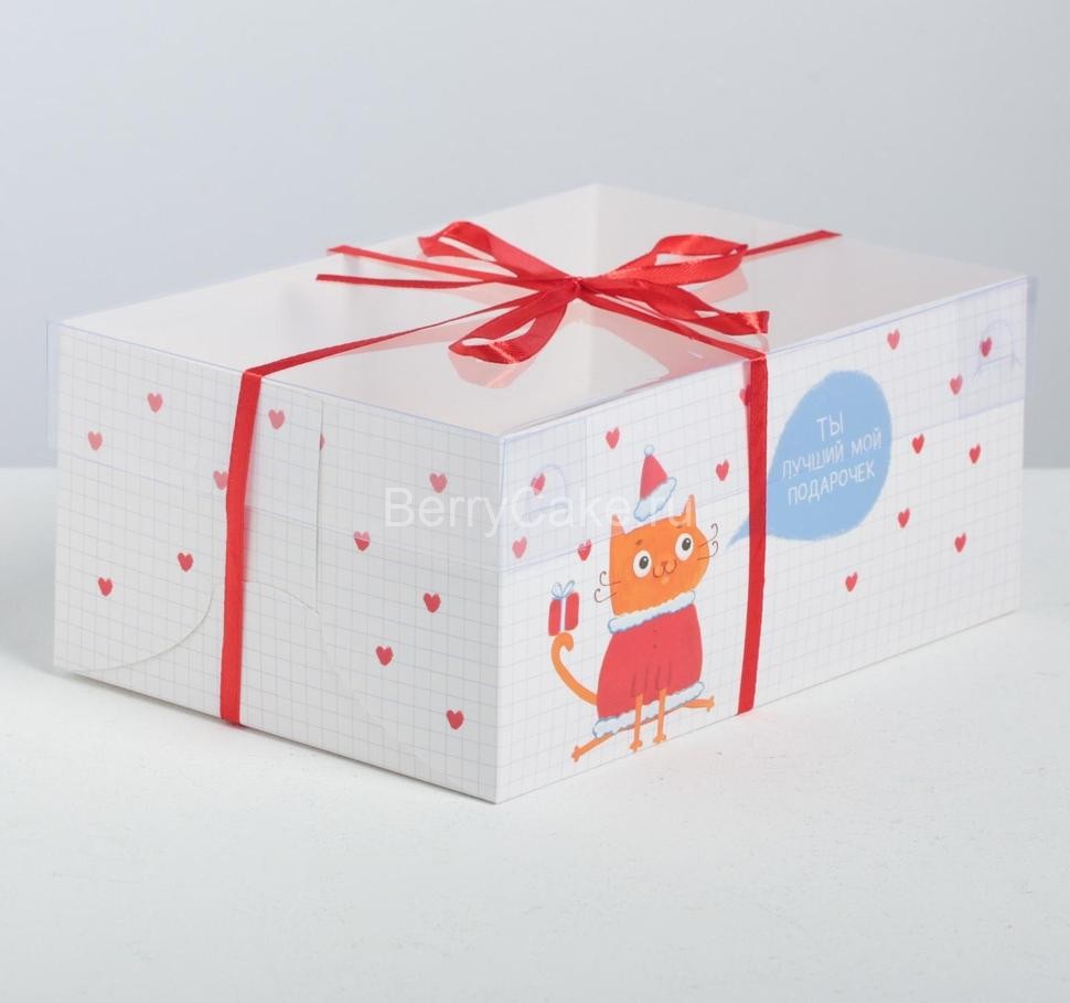 Коробка для капкейка «Зимние радости», 23 × 16 × 10 см