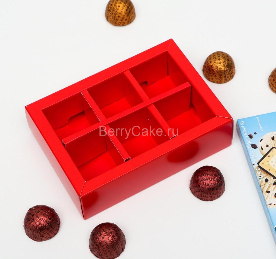 Коробка для конфет 6 шт, "Отхэппибездить", 13,7 х 9,85 х 3,86 см