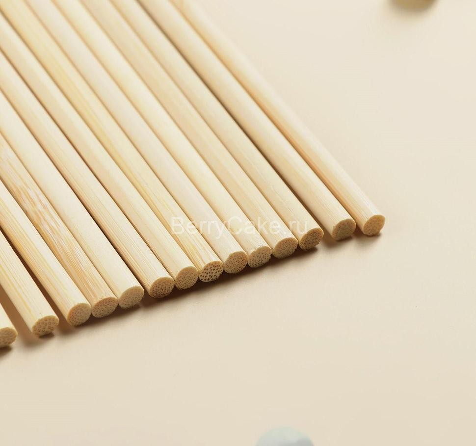 Набор палочек-дюбелей для кондитерских изделий Доляна, 20 шт, длина 20 см, бамбук