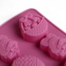 Силиконовая форма для выпечки «Пасхальная композиция», розовая, 11.6 × 22.5 см