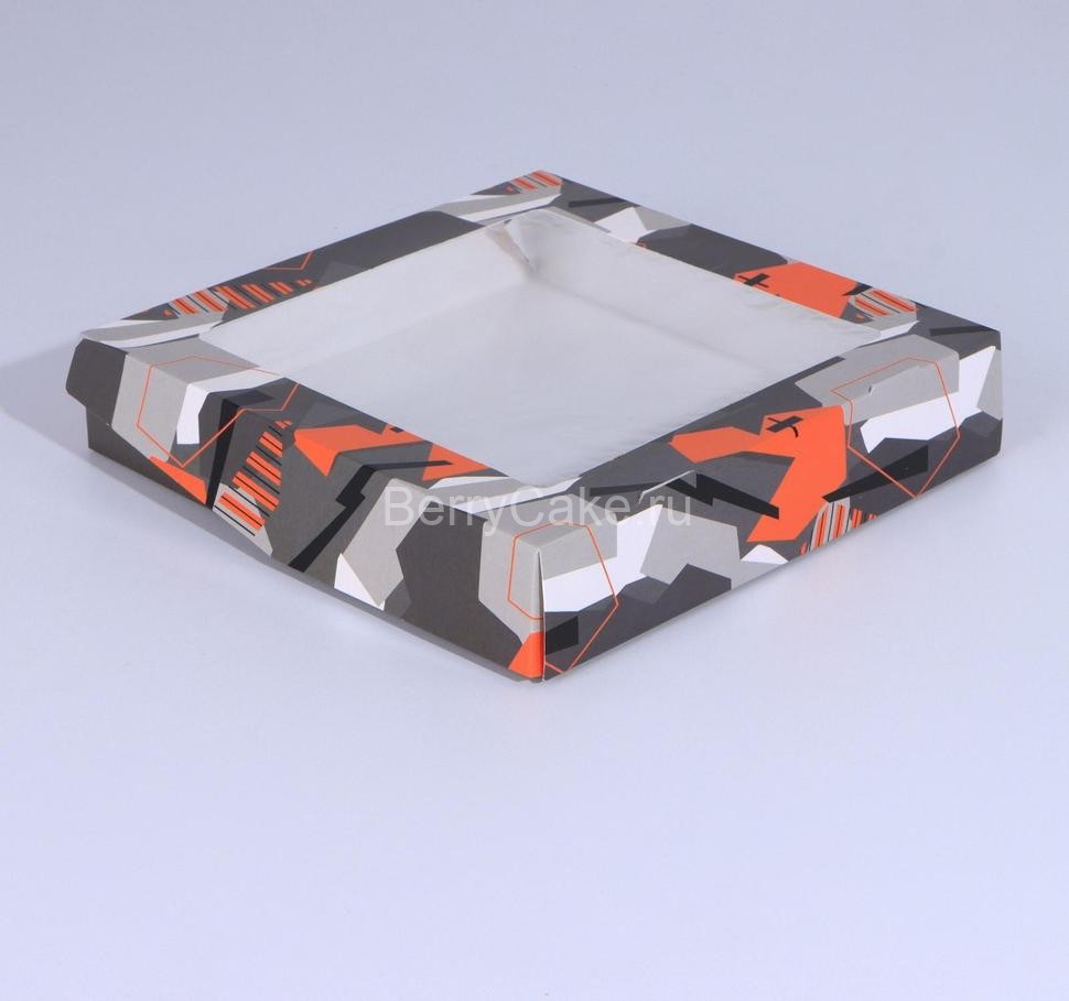 Коробка складная «23 Геометрия», 20 × 20 × 4 см