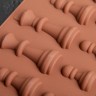 Форма для льда и шоколада 20,6×8,8 см "Шахматы", 16 ячеек, цвет шоколадный
