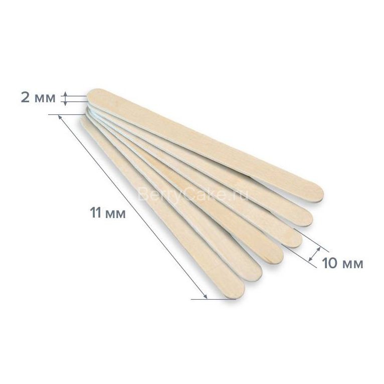 Палочки для эскимо деревянные (11*1*0.2 см) 50 шт.