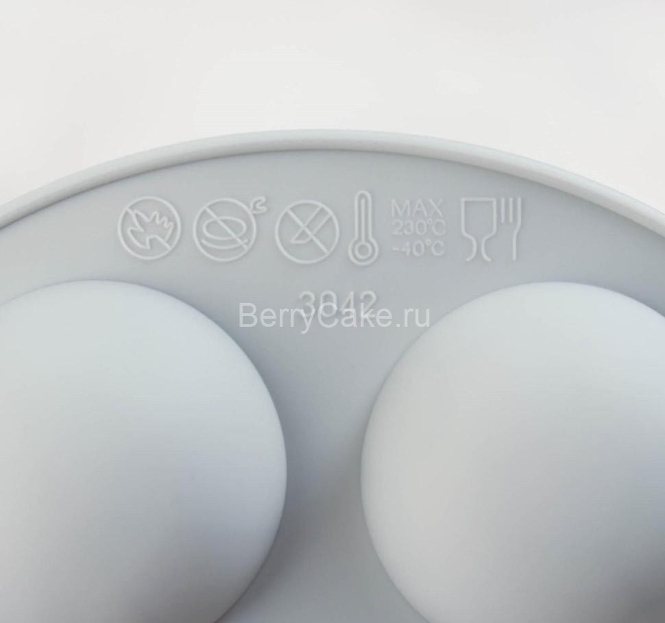 Форма для муссовых десертов и выпечки «Спортивные мячи», 15,5×15,5 см, цвет серый