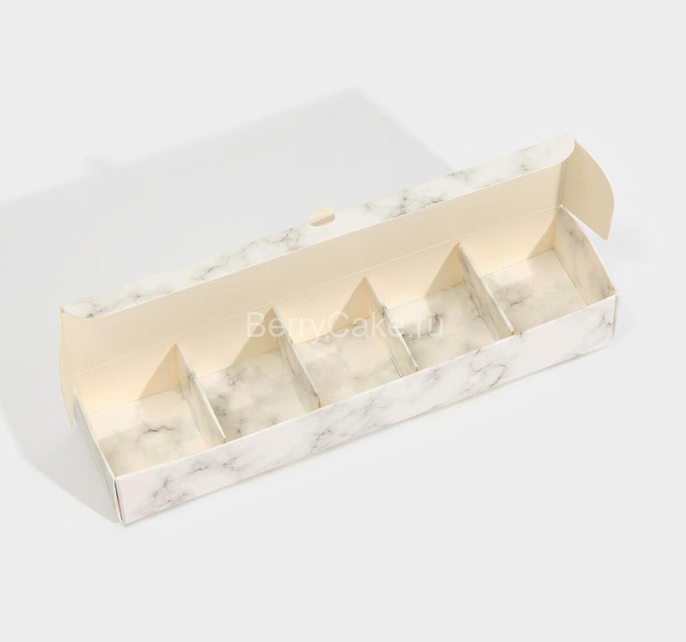 Коробка для конфет «Мрамор», 5 × 21 × 3.3 см