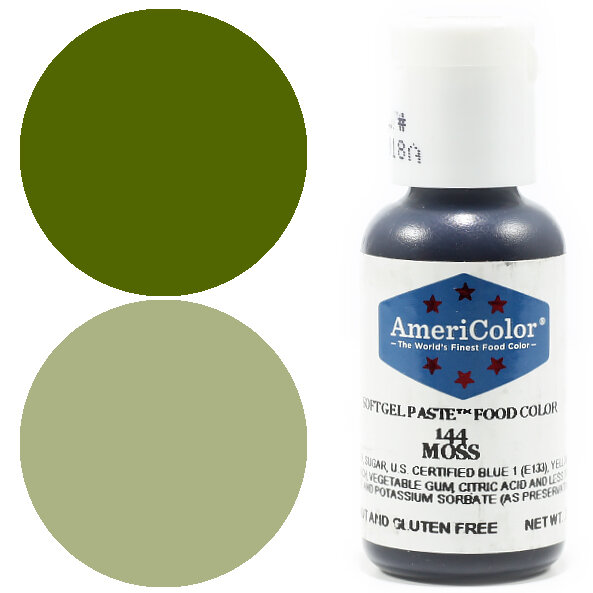 Краситель гелевый Americolor 144 Moss (Зелёный мох) 21 гр.