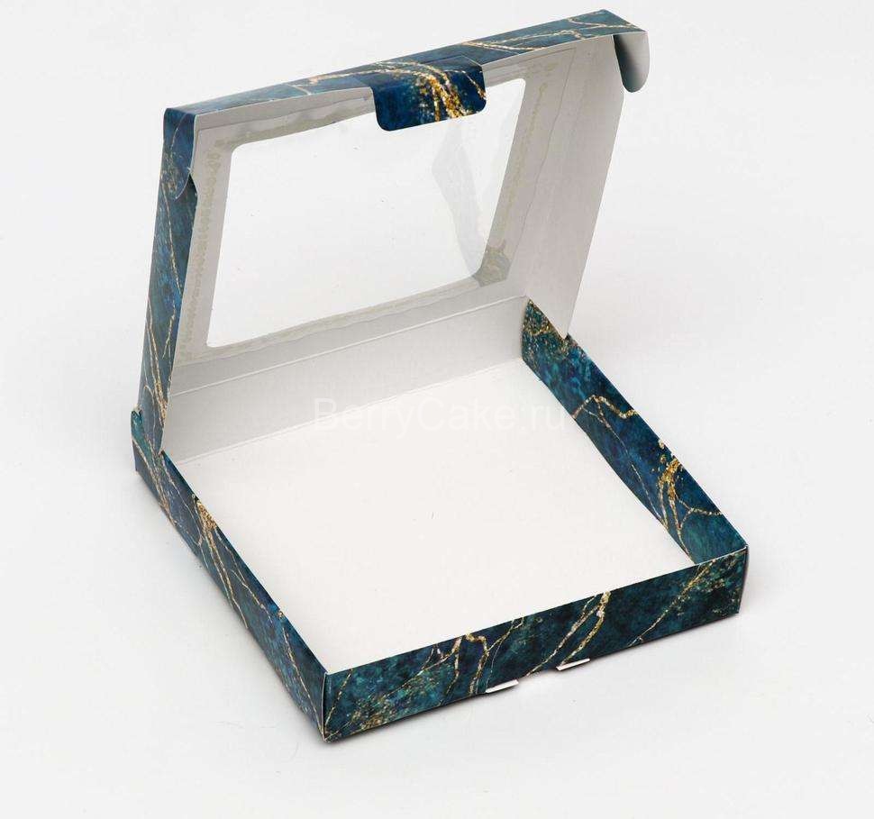Коробка самосборная, "Лазурит", 16 х 16 х 3 см