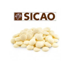 Шоколадная масса Sicao Белая (мелкие диски) 33,6% 500 гр.
