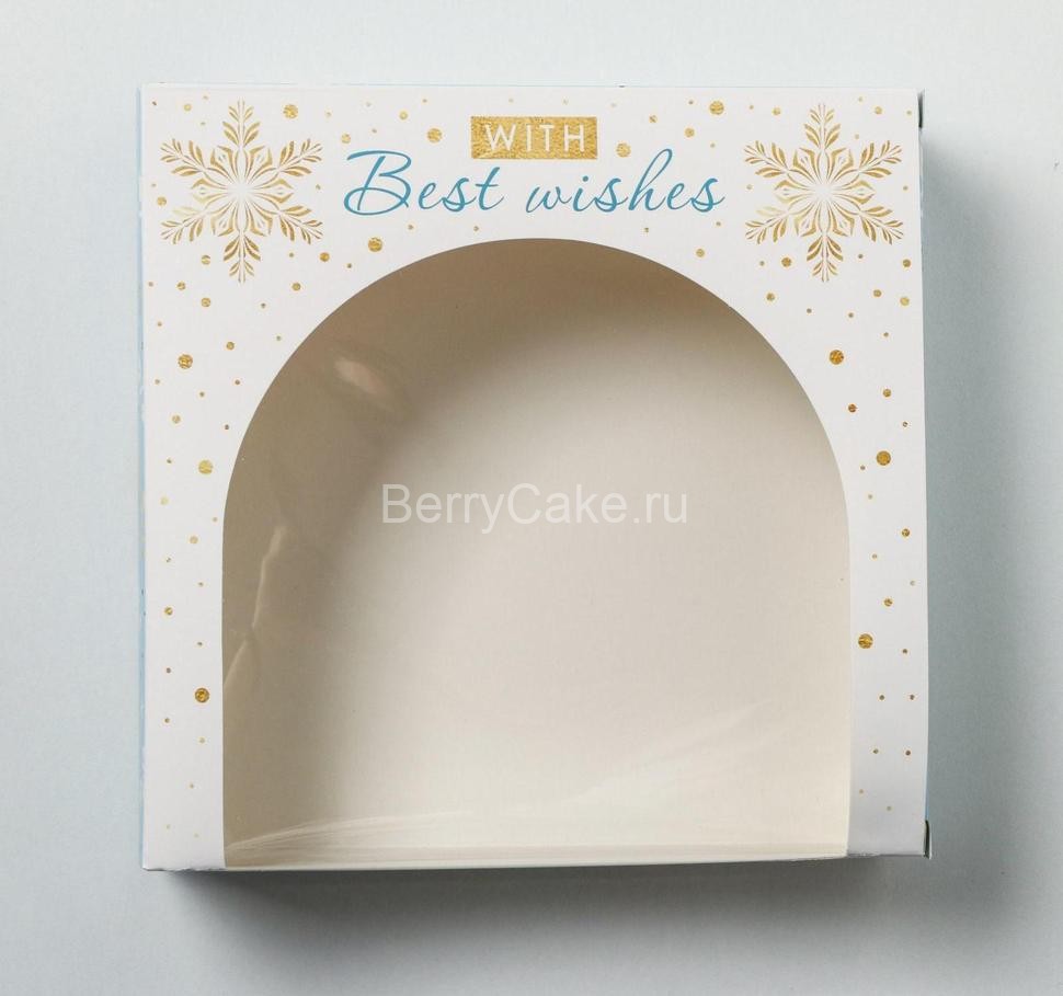 Коробочка для пончиков Best wishes, 20х20х5 см
