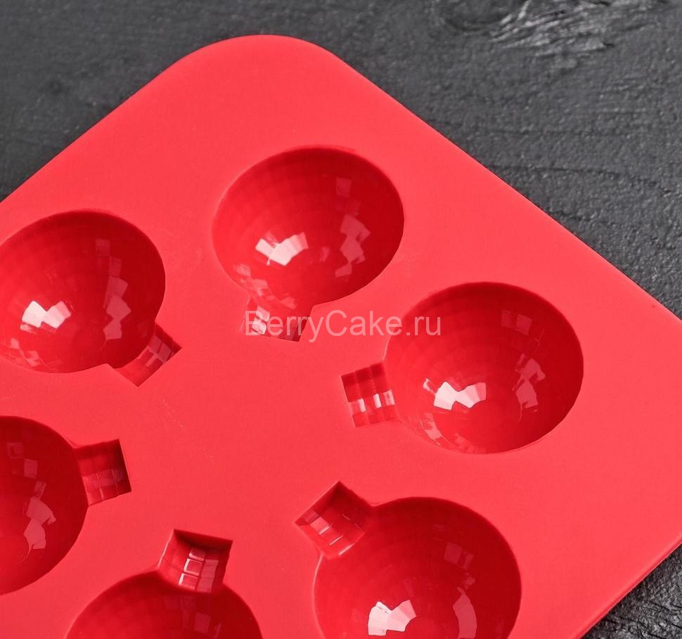 Форма для льда и шоколада «Воздушный шар» 15×15×2 см, 6 ячеек, цвет МИКС