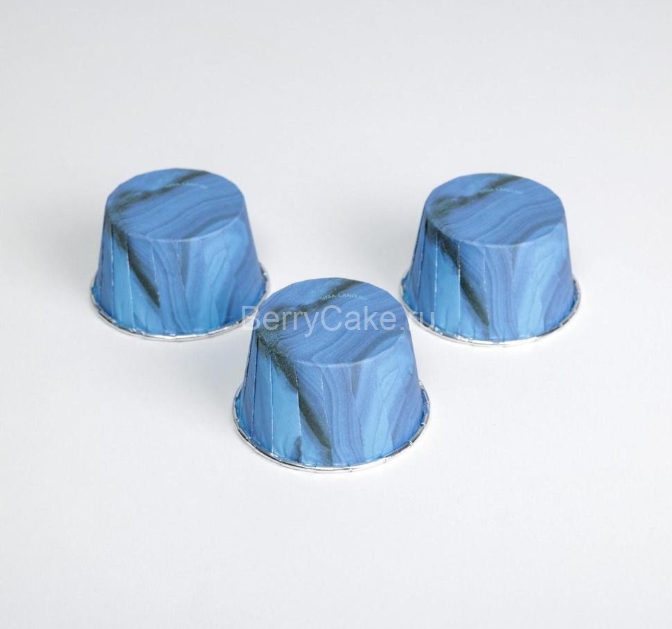 Форма для выпекания «Синий агат», 7 × 4 × 5 см, 10 шт.