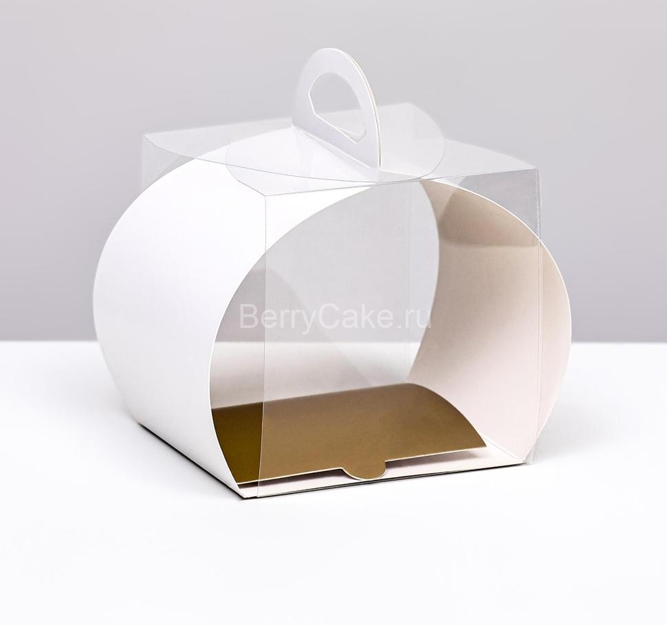 Коробка под Бенто-торт, белая 10 х 10 х 10