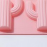 Форма для льда и кондитерских украшений «Кактус», 8 ячеек, 14×14×1,4 см, с палочками 20 шт, цвет МИКС