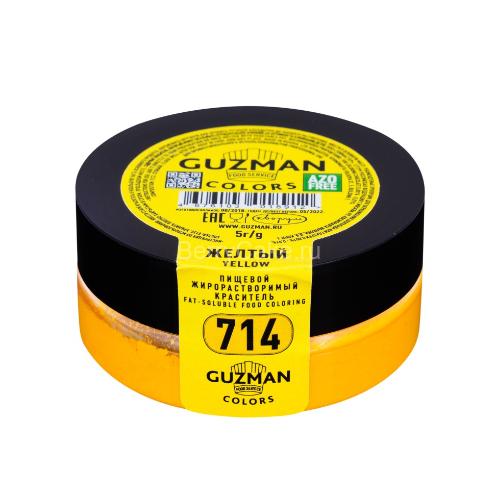 714 Желтый - жирорастворимый краситель GUZMAN - 5г