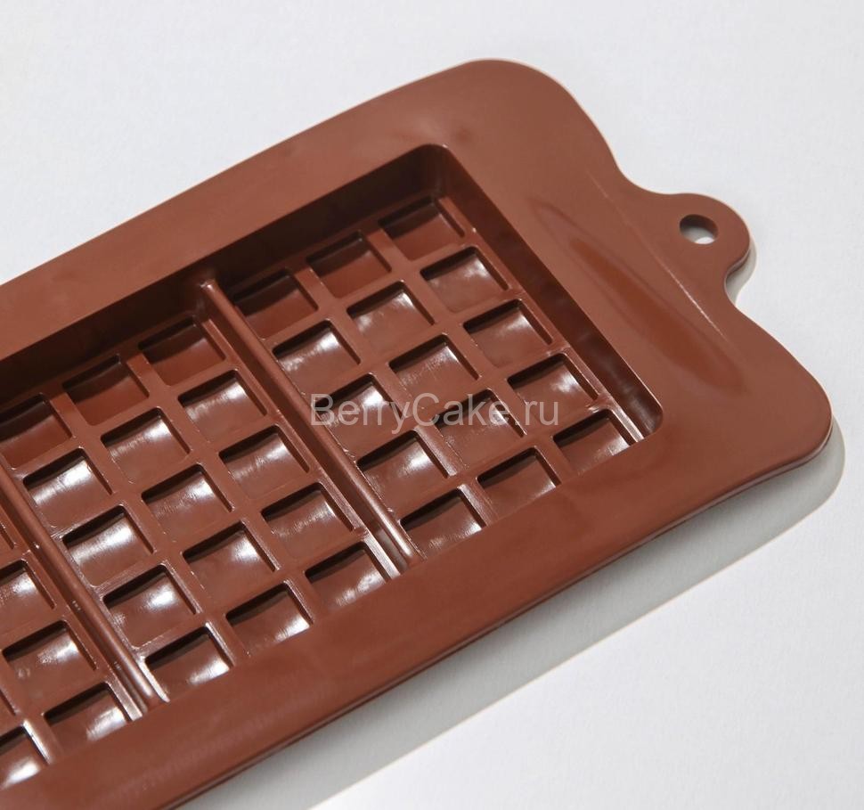 Форма для шоколада «Мини-десерт», 3 ячейки, 22×11×1 см, цвет шоколадный!!