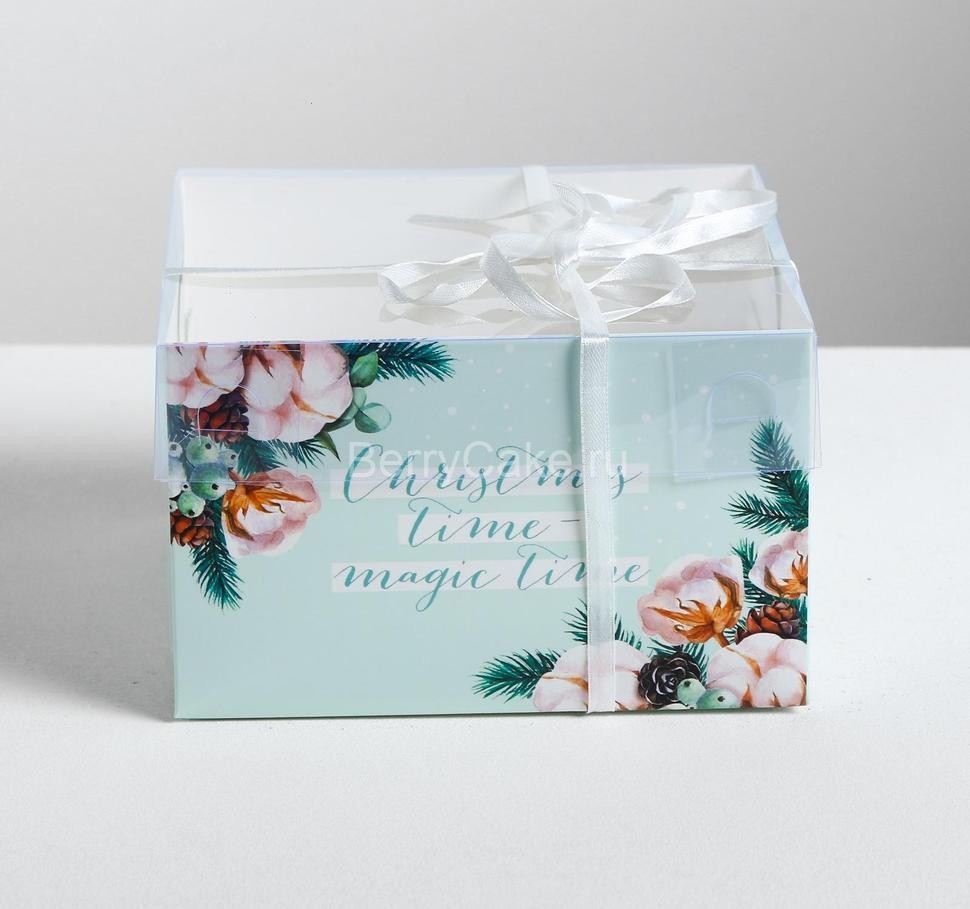 Коробка для капкейка Christmas, 16 × 16 × 10 см
