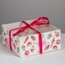 Коробка для капкейка «Вкусный подарок», 16 × 16 × 7.5 см