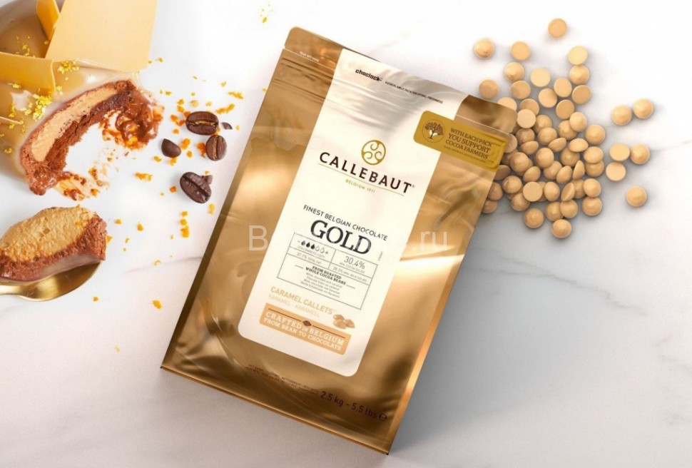 Шоколад Barry Callebaut Карамель Gold, 30.4% 100 гр.