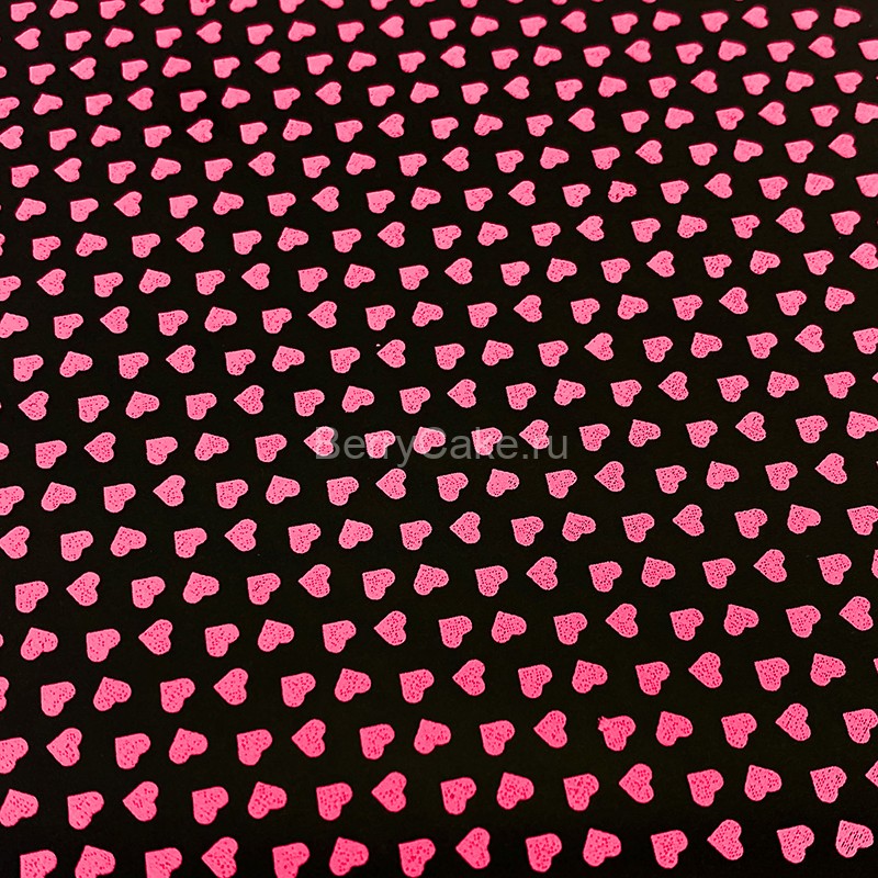 Переводной лист для шоколада Розовые сердца, 21*30 см