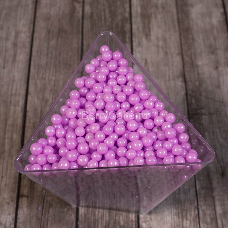 Шарики StarCake "Фиолетовые перлам."сахар 4 мм. 50 гр.