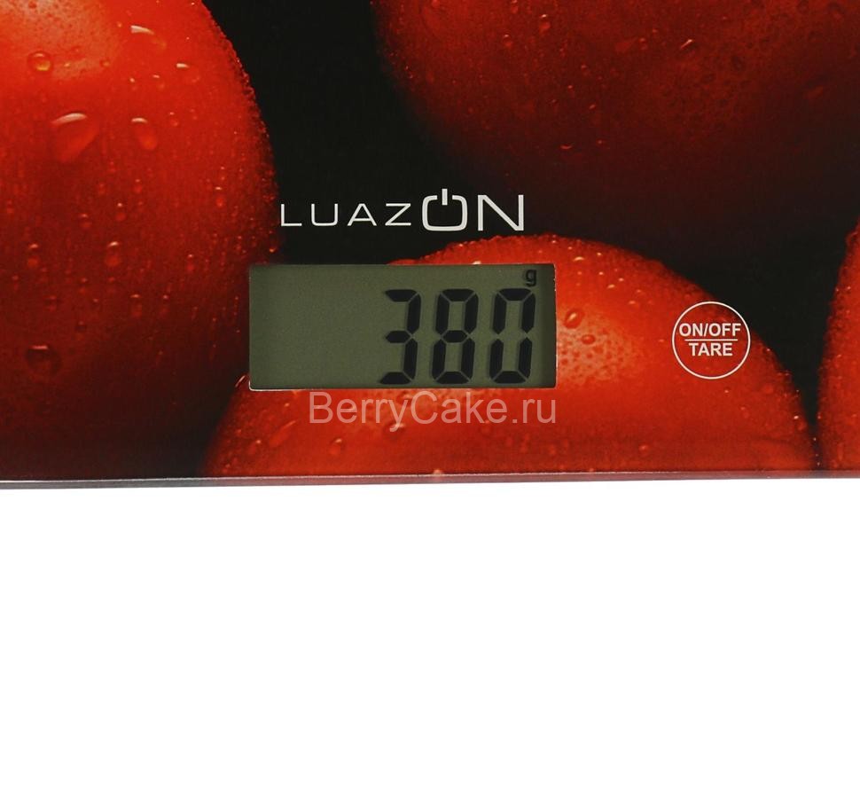 Весы кухонные LuazON LVK-702, электронные, до 7 кг, рисунок "Томаты"