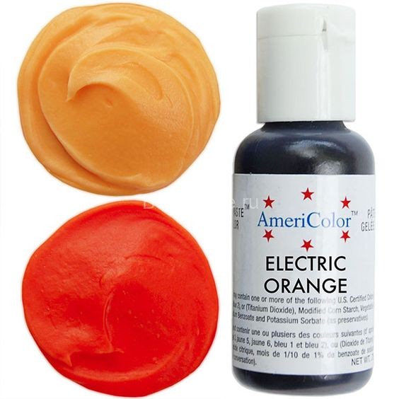 Краситель гелевый AmeriColor Elektric Orange (Оранжевый электрик) №163, 21 г