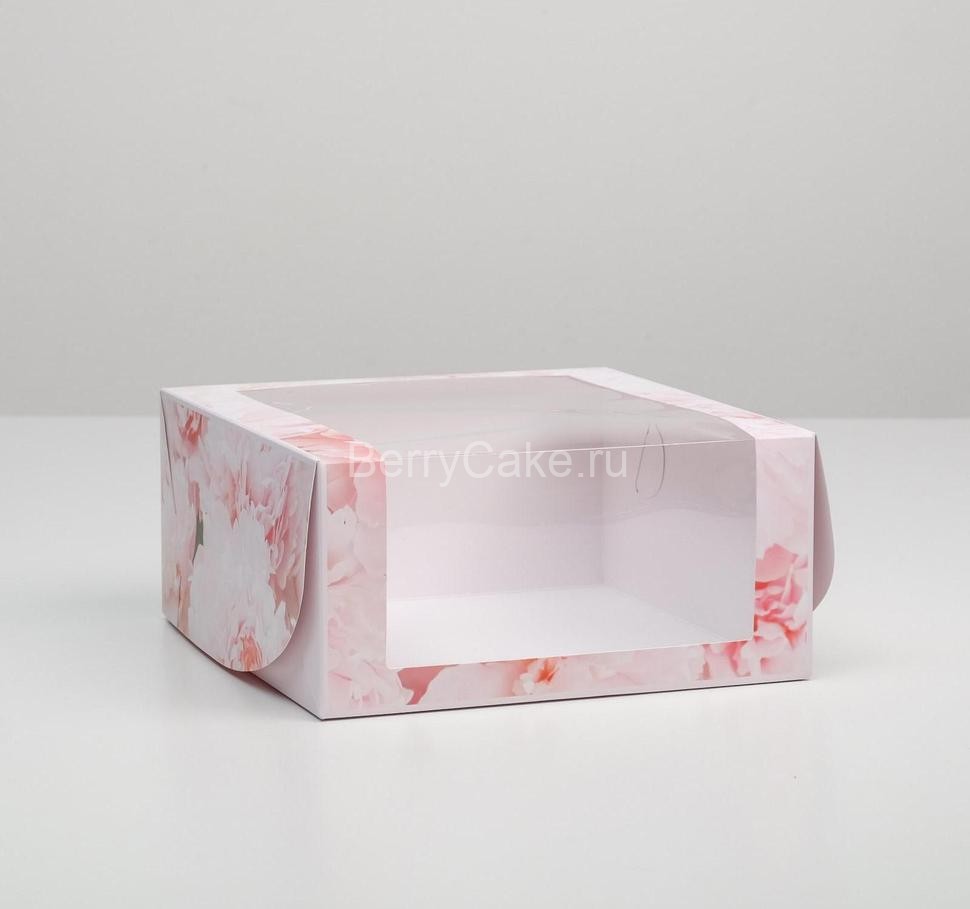 Коробка для торта с окном Enjoy the Moment 23 х 23 х 11 см