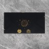 Конверт для денег «Космический подарок», на черном крафте, тиснение, 16,5 х 8 см