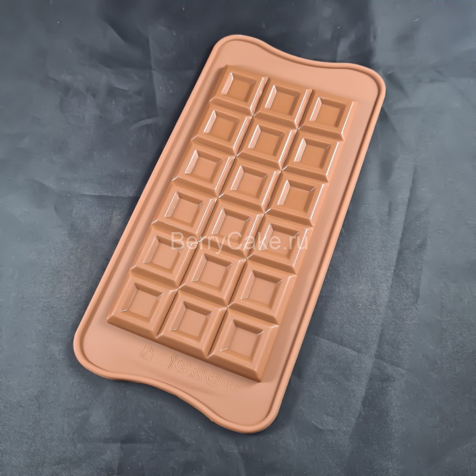 Форма силиконовая для шоколада «Плитка дольки»!!