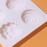 Форма для выпечки и муссовых десертов Доляна «Карамелла», 29,5×17,2×2,5 см 8 ячеек, цвет белый