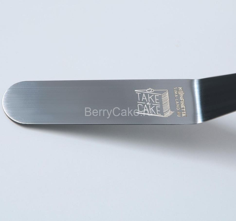 Лопатка изогнутая с металлической ручкой Take cake, 27 х 3 см