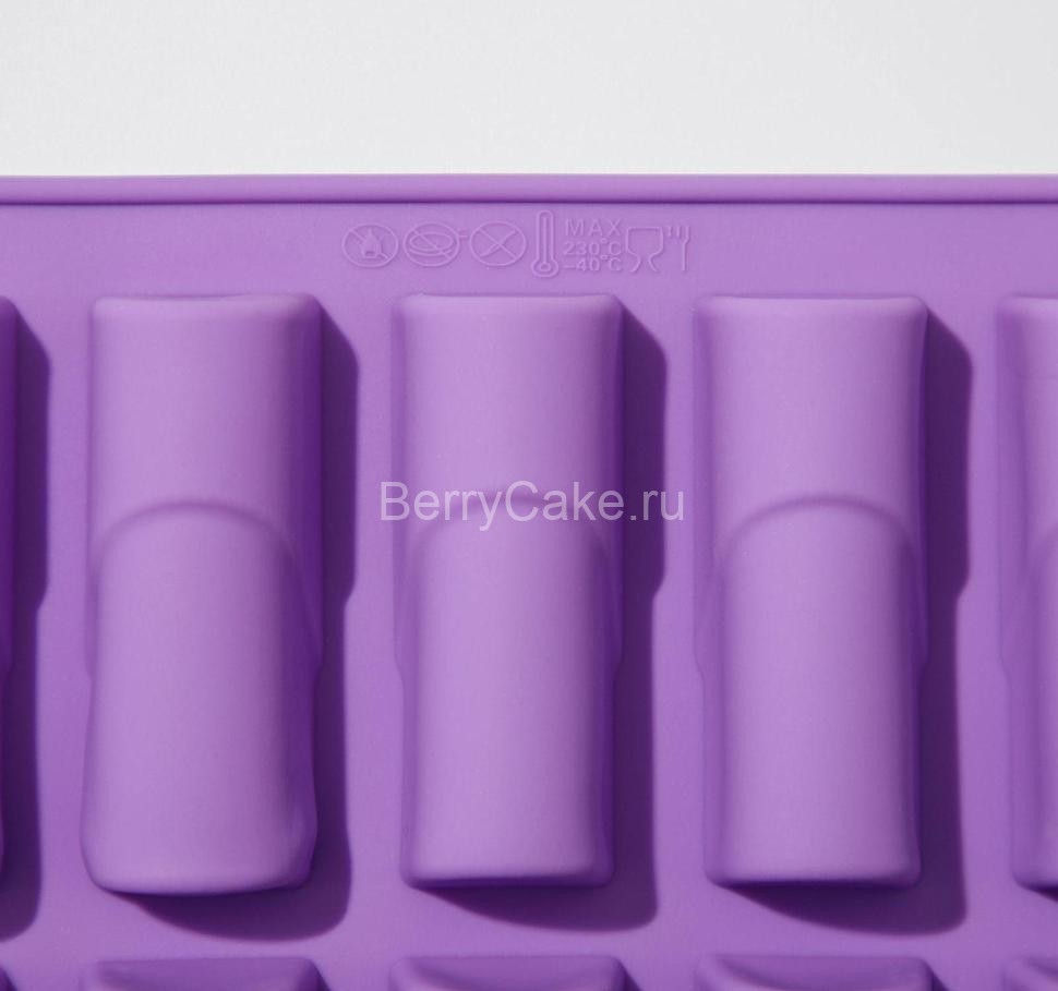 Форма для выпечки Доляна «Батончик», 30×17,5 см, 20 ячеек (6,5×2,5×2 см), цвет МИКС