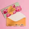 Конверт для денег «С Днем рождения», цветы, 16,5 × 8 см