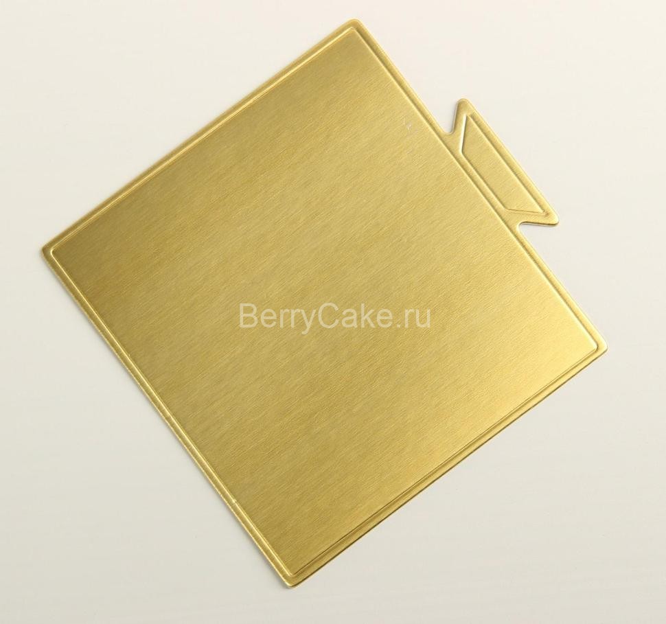 Подложка для пирожного «Золото», квадрат