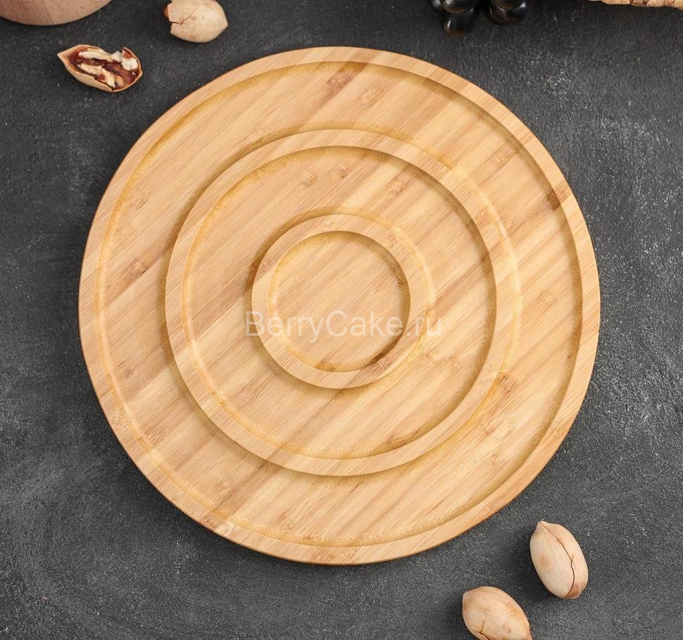 Блюдо для подачи «Гипноз», 25×25×1,5 см, бамбук