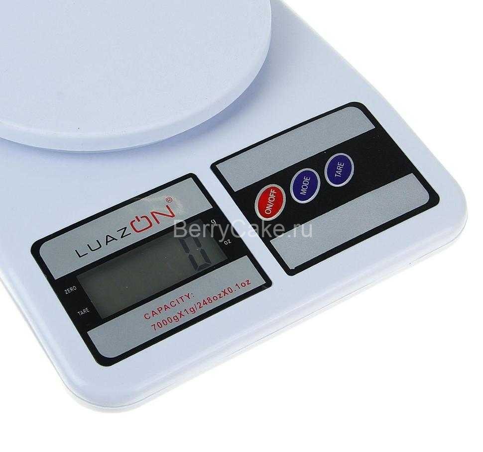 Весы кухонные LuazON LVK-704, электронные, до 7 кг, белые