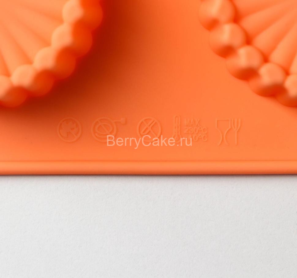 Форма для выпечки Доляна «Конди», 8 ячеек, 28×16×1,5 см, цвет оранжевый